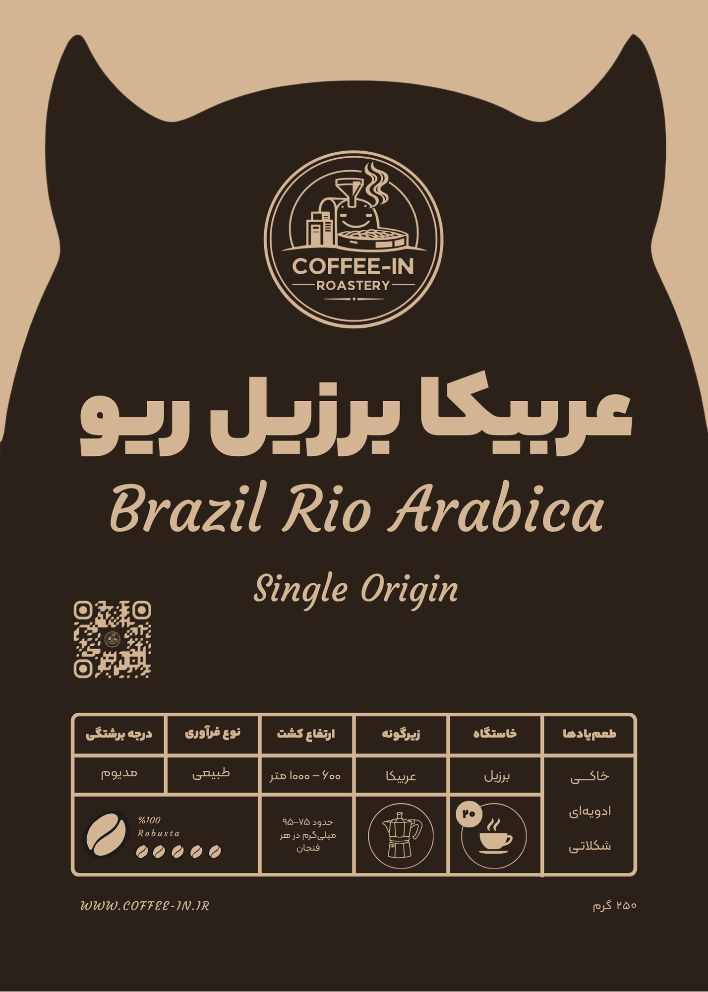 قهوه عربیکا برزیل ریو